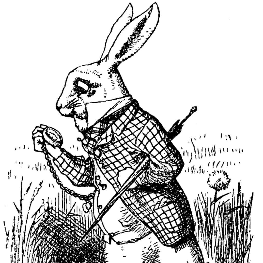 what is wrong with the rabbit in alice in wonderland
