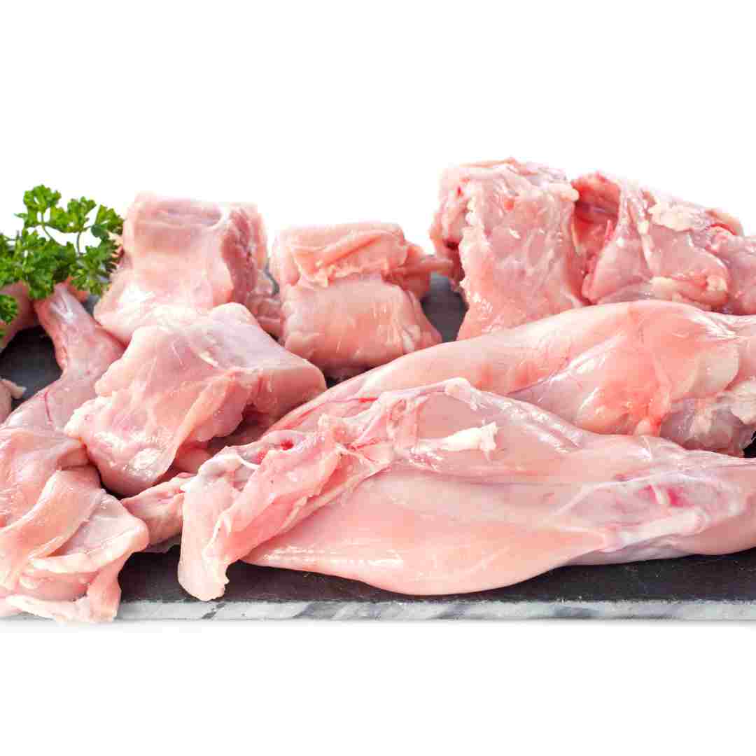 is rabbit meat high in cholesterol